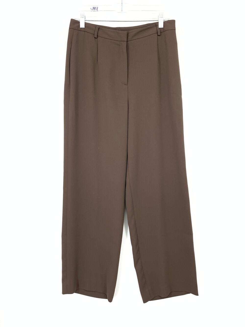 Vintage Yansi Fugel Straight Leg Trouser Pants Womens Size 8 Chocolate Brown